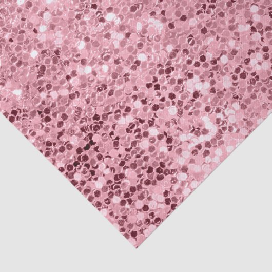 Weefselpapier Roos Gold Glitter met ompakken Tissuepapier (Detail)