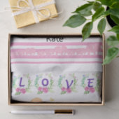 Weefselpapier Roze fairy Floral Love Tissuepapier (Geschenk)
