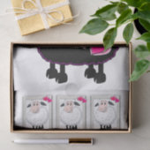 Weefselpapier Roze harten Tissuepapier (Geschenk)