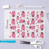 Weefselpapier Roze lieveheersbeestjes Tissuepapier (Craft)