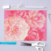 Weefselpapier Roze Peach Peonies Rozen Tissuepapier (Craft)