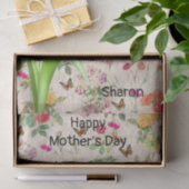 Weefselpapier - roze tulpen vlinderbloemharten tissuepapier (Geschenk)