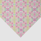 Weefselpapier Roze Waterverf Lelies Tissuepapier (Detail)