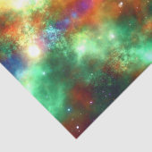 Weefselpapier ruimtekosmos sterren zonnestelsel tissuepapier (Detail)