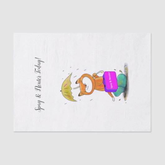 Weefselpapier Spay en neuterkatten Tissuepapier (Voorkant)