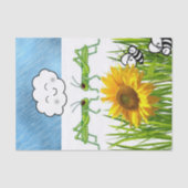 Weefselpapier, sprinkhaan Sun Bumblebee Grass Tissuepapier (Voorkant)