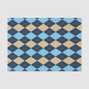 Weefselpapier Strepen Blauw Plaid Tissuepapier