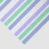 Weefselpapier Stripe Blue Green Tissuepapier (Detail)