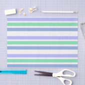 Weefselpapier Stripe Blue Green Tissuepapier (Craft)