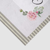 Weefselpapier Stripe Floral Tissuepapier (Detail)