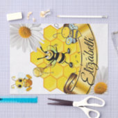 Weefselpapier Stripes Bumblebee White Daisy Tissuepapier (Craft)