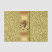 Weefselpapier Stripes Gold Tissuepapier (Voorkant)