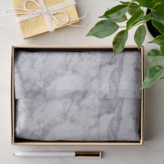 Weefselpapier Stripes Marble White Tissuepapier (Geschenk)