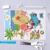 Weefselpapier, tapeventig octopus dog tissuepapier (Craft)