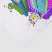 Weefselpapier Terug naar Schoolroze Varkens Tissuepapier (Detail)