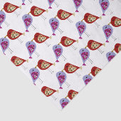 Weefselpapier - Tortelduifjes Tissuepapier (Detail)