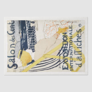 WEEFSELPAPIER : TOULOUSE LAUTREC : SALON DES CENT TISSUEPAPIER