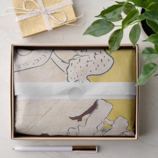 WEEFSELPAPIER : TOULOUSE LAUTREC TISSUEPAPIER (Geschenk)