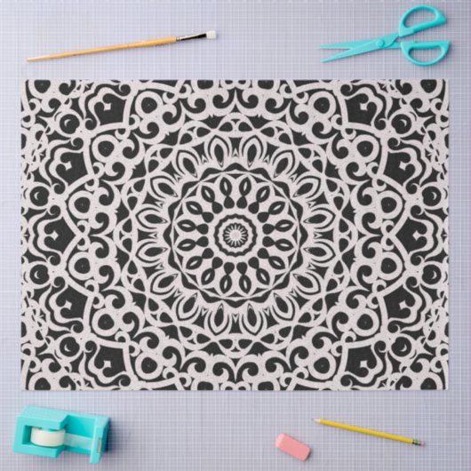 Weefselpapier Tribal Mandala G385 Tissuepapier (Craft)