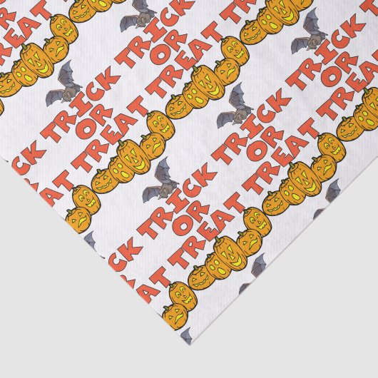 Weefselpapier trick or treat tissuepapier (Detail)