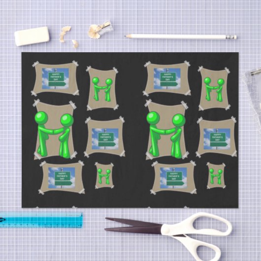 Weefselpapier Vaderdag Tissuepapier (Craft)