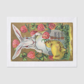 Weefselpapier van 10 lb, wit W/EASTER BUNNY & CHIC Tissuepapier
