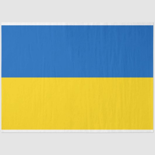 Weefselpapier van de Oekraïense vlag Tissuepapier (Voorkant)