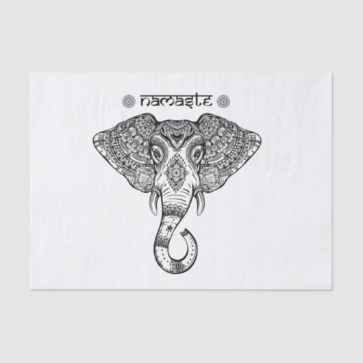 Weefselpapier van Elephant Mandala Tissuepapier (Voorkant)
