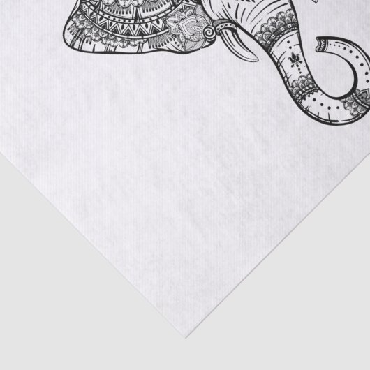 Weefselpapier van Elephant Mandala Tissuepapier (Detail)