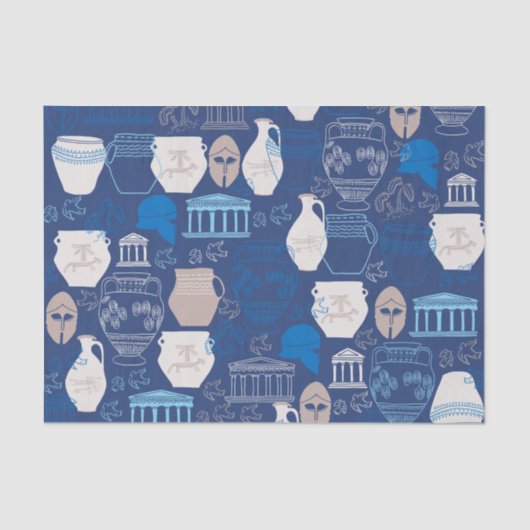 Weefselpapier van het oude Griekenland Tissuepapier (Voorkant)