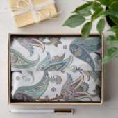 Weefselpapier van Paisley Blue Florals Tissuepapier (Geschenk)