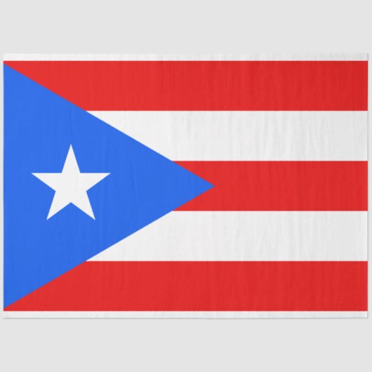 Weefselpapier van Puerto Ricaanse vlag (Puerto Ric Tissuepapier (Voorkant)