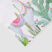 Weefselpapier Verpakking Boho Llama Bohemian Cacti Tissuepapier (Detail)