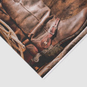 Weefselpapier Verpakking Cowboy Boots Barn Wood Ru Tissuepapier