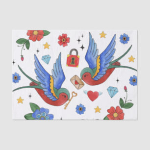 Weefselpapier — Verpakking van traditionele Tattoo Tissuepapier