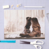 Weefselpapier Verpakkingslaarzen land western Tissuepapier (Craft)