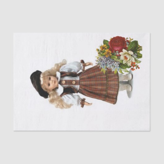 Weefselpapier Victoriaans Floral Tissuepapier (Voorkant)