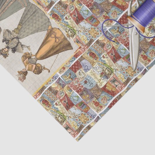 Weefselpapier Victoriaans naaien Tissuepapier (Detail)