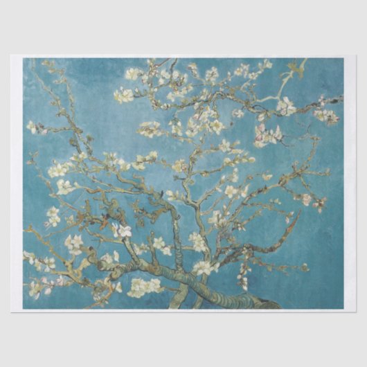 WEEFSELPAPIER : VINCENT VAN GOGH : ALMOND BLOSSOM TISSUEPAPIER (Voorkant)