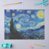WEEFSELPAPIER : VINCENT VAN GOGH : STERRENNACHT TISSUEPAPIER (Craft)