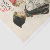WEEFSELPAPIER : VINTAGE CHRISTMAS KINDEREN TISSUEPAPIER (Detail)