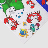 Weefselpapier - Viskrabben Tissuepapier (Detail)