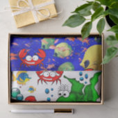 Weefselpapier - Viskrabben Tissuepapier (Geschenk)