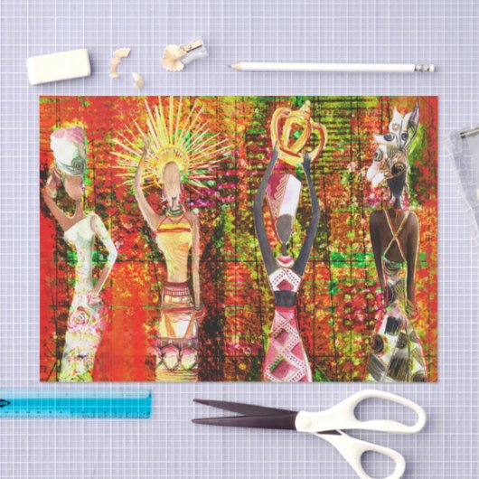 Weefselpapier voor Afrikaanse onderpanden Tissuepapier (Craft)