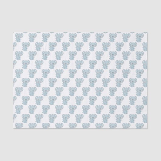 Weefselpapier voor babyblauw tissuepapier (Voorkant)