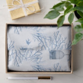 Weefselpapier voor blauwe balkbijkantoren tissuepapier (Geschenk)