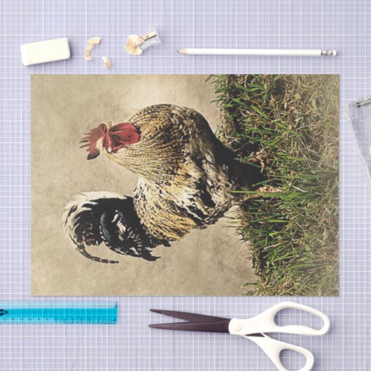 Weefselpapier voor boerderij Rooster Tissuepapier (Craft)