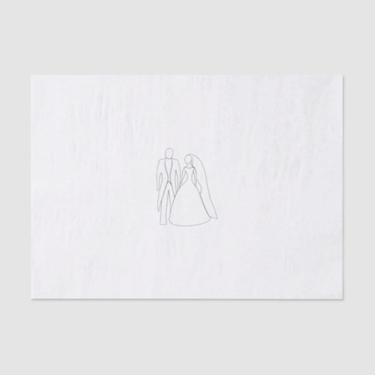 Weefselpapier voor bruiloft of douche tissuepapier (Voorkant)