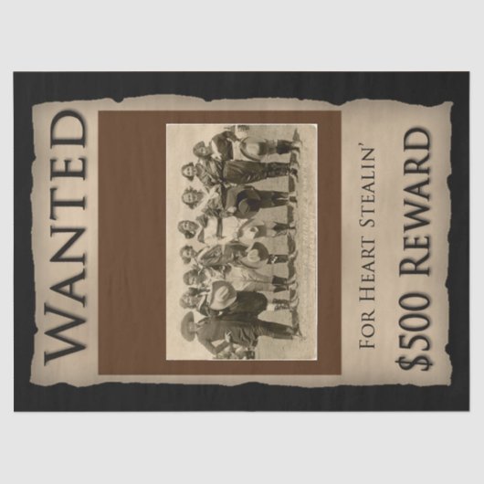  Weefselpapier voor Cowgirl Tissuepapier (Voorkant)