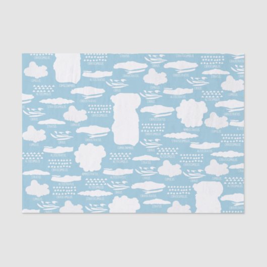 Weefselpapier voor Cute Clouds Tissuepapier (Voorkant)